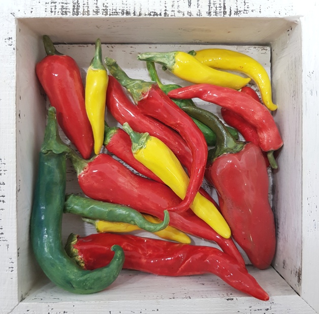 'The Pantry Collection: Mixed Chillies' by artist Diana Tonnison